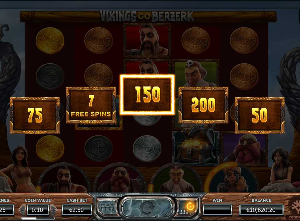 Бонусный тематический раунд в Vikings Go Berzerk Бонусная игра в слоте Vikings Go Berzerk
